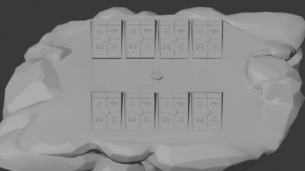 Early arena layout
